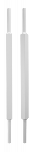 Baluster M spile, firkanta, med innboring i vange.