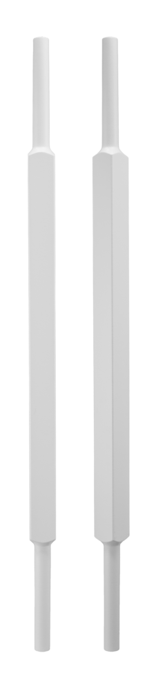 Baluster M spile, firkanta, med innboring i vange.